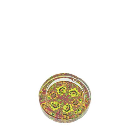 Picture of ASHTRAY crystal 10x10x2.3cm ROUND