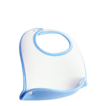 Picture of Baby Bib - BLUE neoprene pocket+ 6 buttons