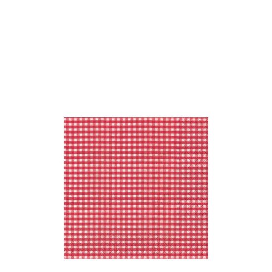 Picture of NAPKIN 25X25 VICHY RED  -10973