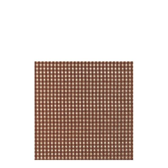 Picture of NAPKIN 33X33 VICHY BROWN-21064