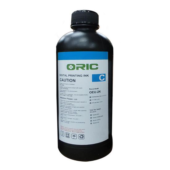 Picture of UV ink (1 kg) Cyan Oric super soft
